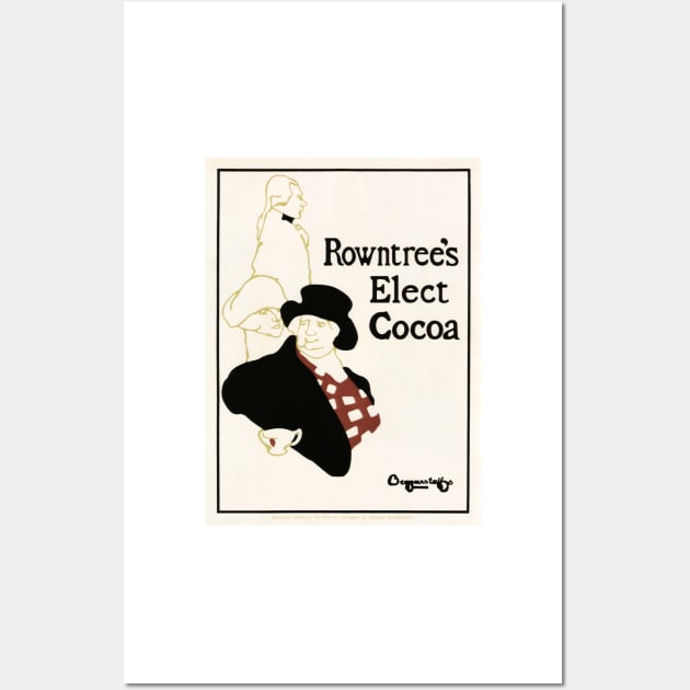 ROWNTREE'S ELECT COCOA Drink Advertisement 1896 by The Beggarstaffs Wall Art by vintageposters